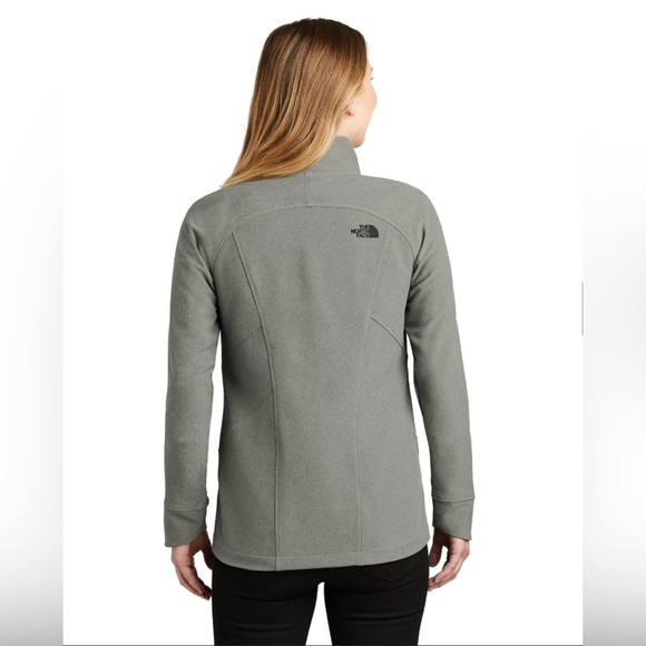 🆕 The North Face Ladies Tech Stretch Soft Shell Jacket - Medium Heather Grey - Picture 2 of 13
